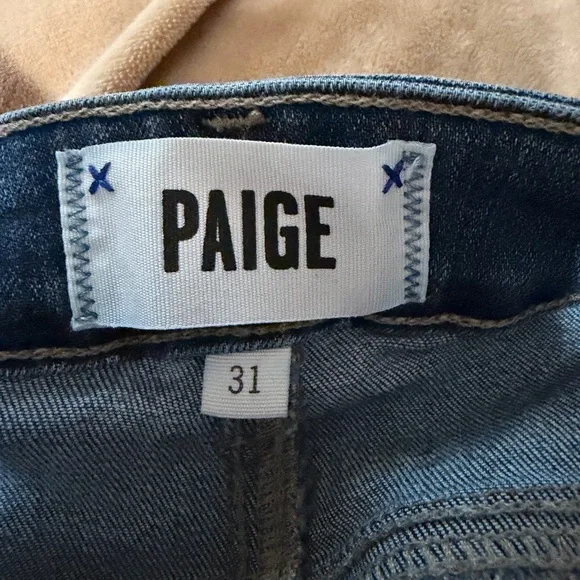 PAIGE Hoxton Ultra Skinny Dark Blue Denim Pants 31 - Picture 4 of 5